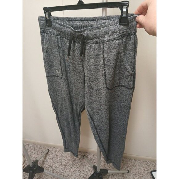 Under Armour Joggers Women’s Heat Gear Gray Elastic Waist Drawstring  Size S - Picture 1 of 7